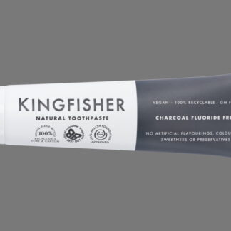 Kingfisher Toothpaste Charcoal - Fluoride Free