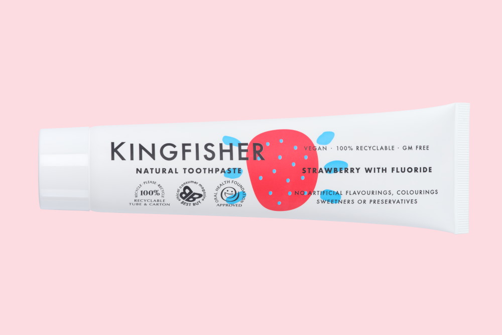 Kingfisher Toothpaste Strawberry - With Fluoride