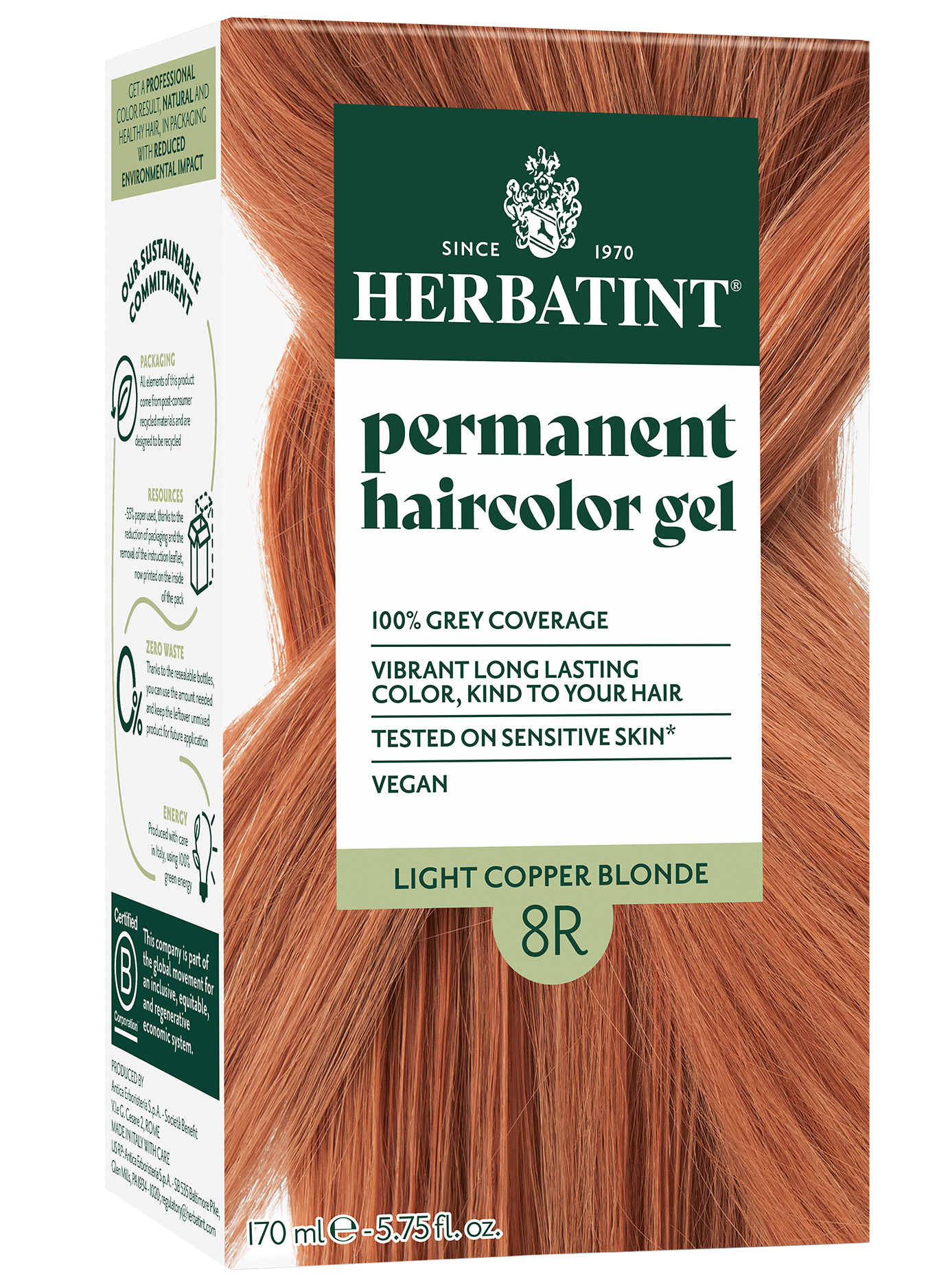 Herbatint 8R Light Copper Blonde