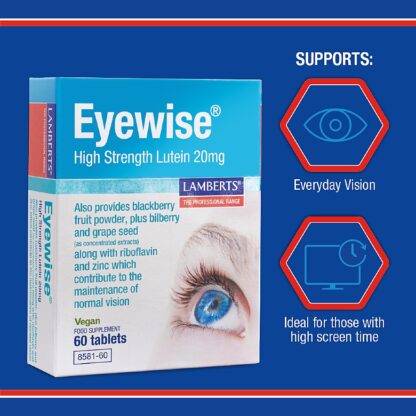 Lamberts Eyewise High Strength Lutein 20mg - 60tabs
