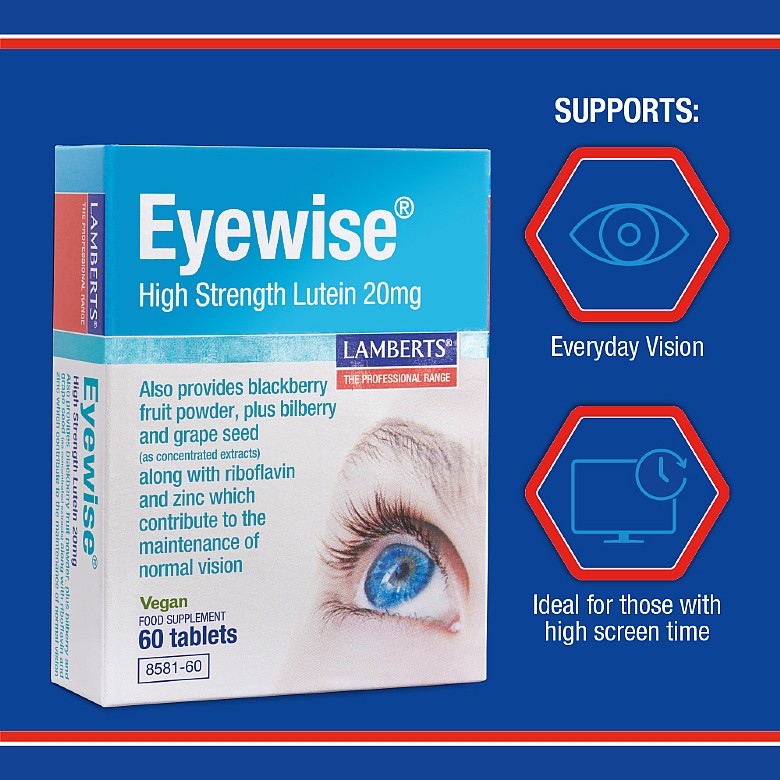 Lamberts Eyewise High Strength Lutein 20mg - 60tabs