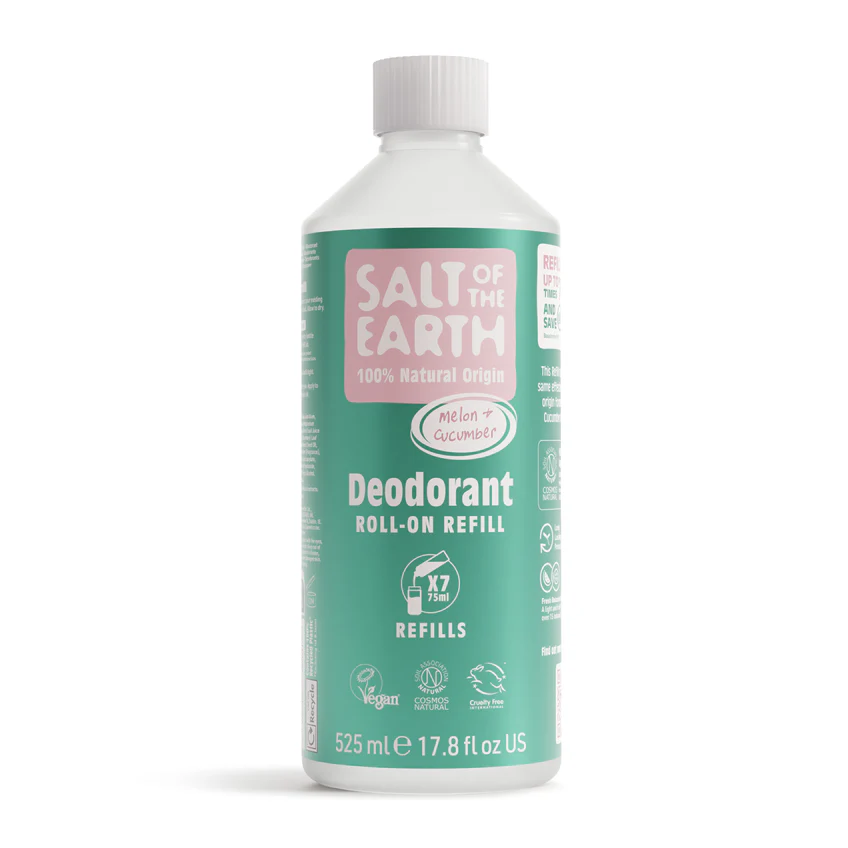 Salt of the Earth Melon & Cucumber Natural Deodorant Roll-On Refill 525ml