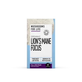 Mushrooms For Life Organic Lion's Mane Focus 60cap