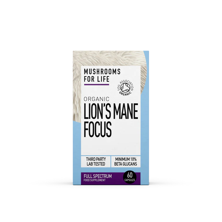 Mushrooms For Life Organic Lion's Mane Focus 60cap