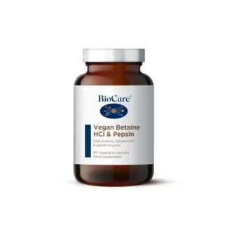 BioCare Vegan Betaine HCL & Pepsin - 90cap