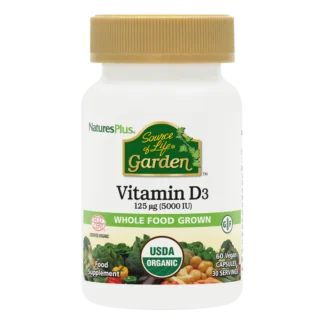 NaturesPlus Source of Life Garden Vitamin D3 60cap