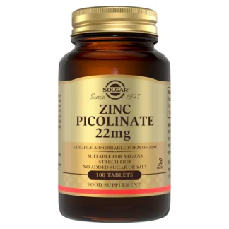 Solgar Zinc Picolinate 22mg 100tab